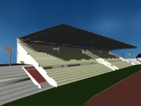 22 MB max file was generated to simulate this sports complex project in Patna, an ADC project.